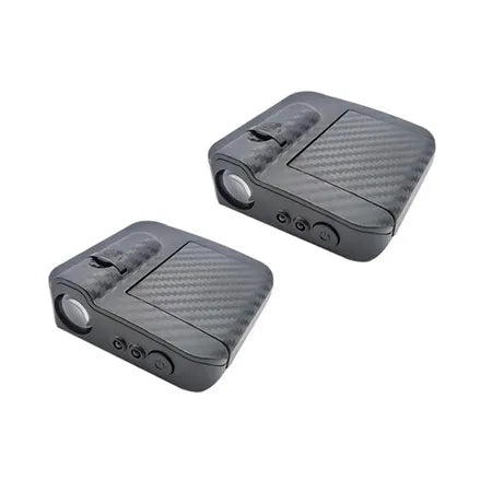 Wireless LED Car Door Logo Projector Light – Carbon Fiber Design | Universal Fit | No Wiring, Battery Powered, Magnetic Sensor, Ultra-Bright Welcome Light