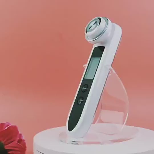 7-in-1 RF EMS Facial Beauty Device – Deep Pore Cleanser, Anti-Aging, Skin Tightening & LED Therapy Wand